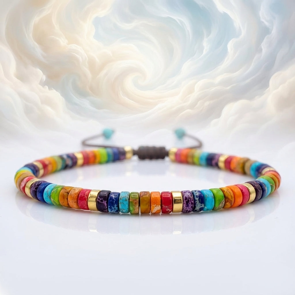 7 Chakra Jasper Energy Bracelet