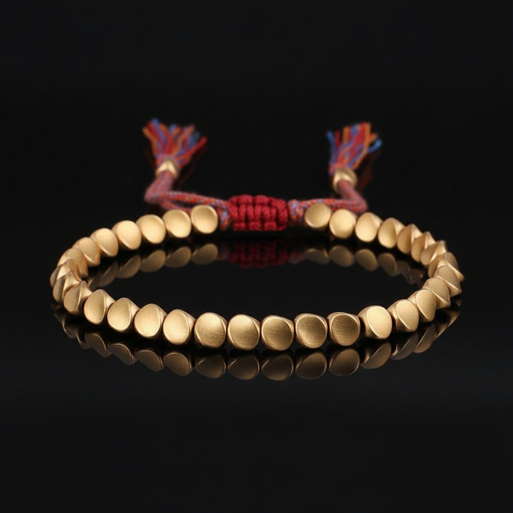 Handmade Tibetan copper luck bracelet